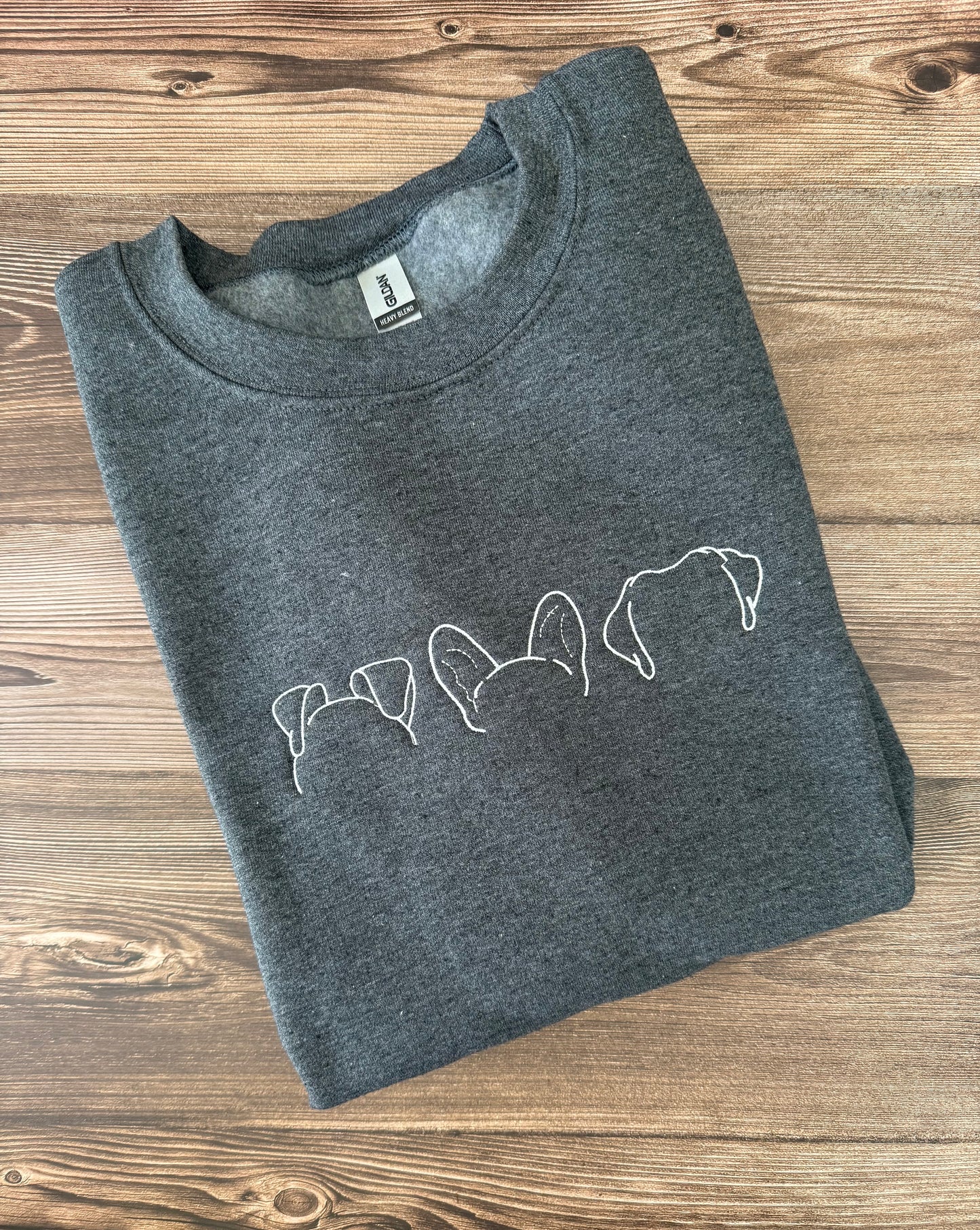 Embroidered Dog Sweatshirt
